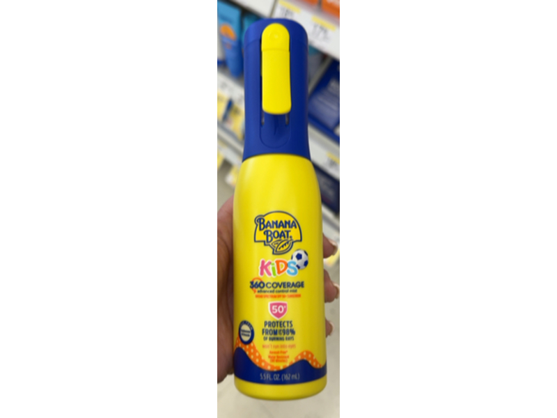 Banana Boat Kids 360 Coverage Advanced Control Sunscreen Mist, SPF 50+, 5.5 fl oz/162 mL