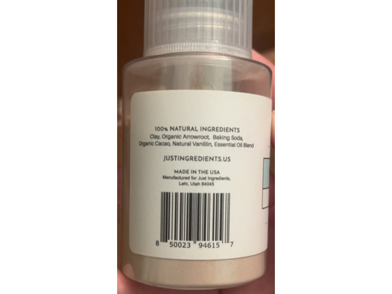Just Ingredients Dry Shampoo, Vanilla Mint, 85 g