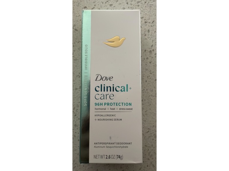 Dove Clinical + Care Antiperspirant Deodorant, 2.6 oz/74 g