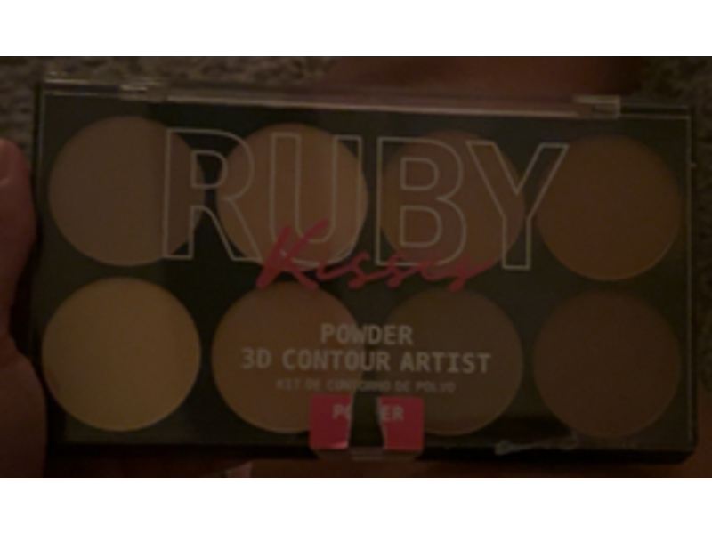 Ruby Kisses 3D Contour Artist Powder Palette, Light Medium, 0.12 oz/3.6 g