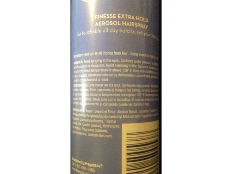 Finesse Finish + Strengthen Extra Hold Hairspray, 7 oz/198 g