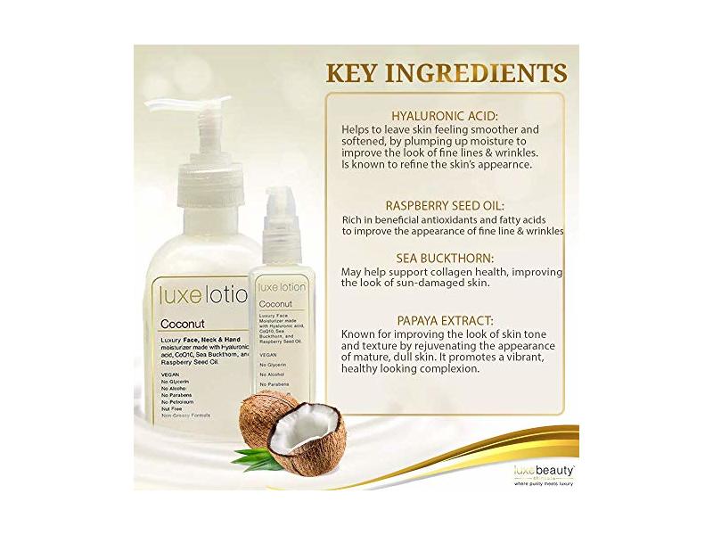 LUXE LOTION 2 oz -Luxe Beauty- Hyaluronic Acid Luxurious Moisturizer