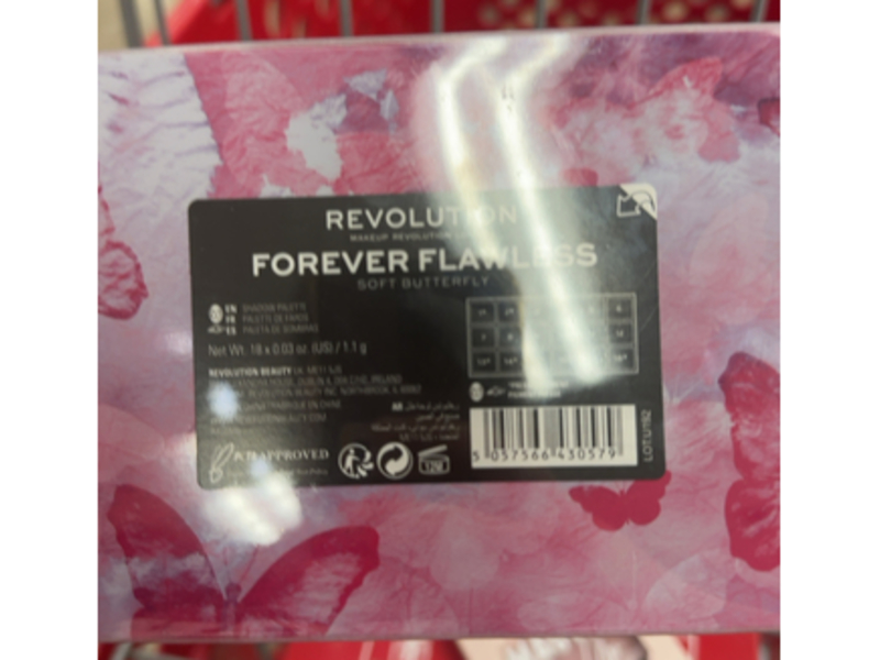Makeup Revolution Forever Flawless Eyeshadow Palette, Butterfly, 0.77 oz/19.8 g