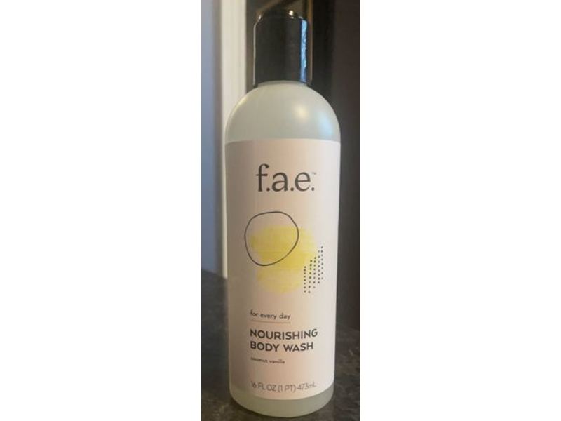 Fae Nourishing Body Wash, Coconut Vanilla, 16 fl oz/473 mL
