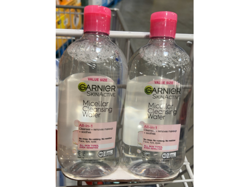 Garnier All-In-1 Micellar Cleansing Water, 23.7 fl oz/700 mL, Pack Of 2