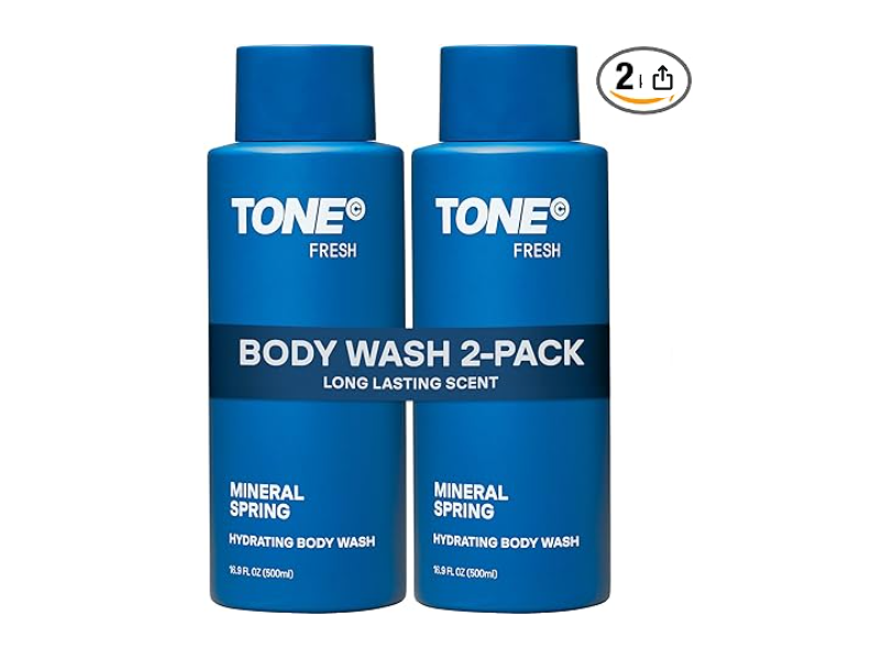 Tone Hydrating Body Wash, Mineral Spring, 16.9 fl oz/500 mL
