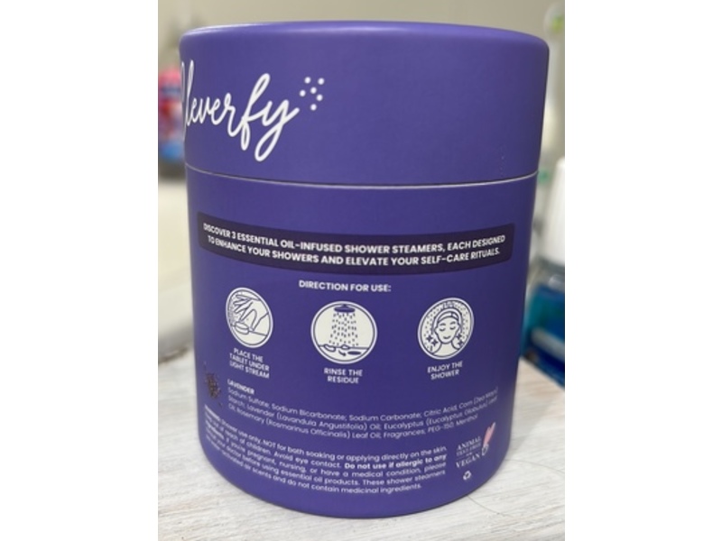 Clever Fly Shower Steamers, Lavender, 3 Count