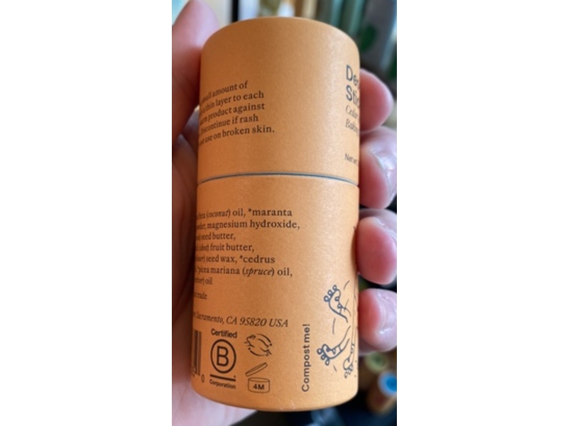 Meow Meow Tweet Deodorant Stick, Cedar Spruce, 1.8 oz/50 g