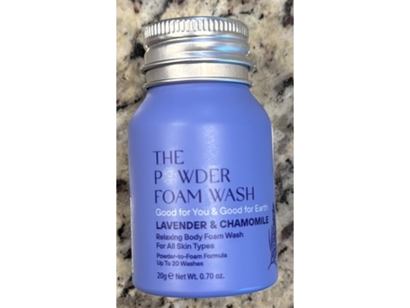 The Powder Shampoo Foam Wash, Lavender & Chamomille, 0.70 oz/20 g