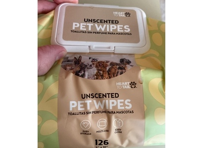 Heart To Tail Pet Wipes, Unscented, 126 Count
