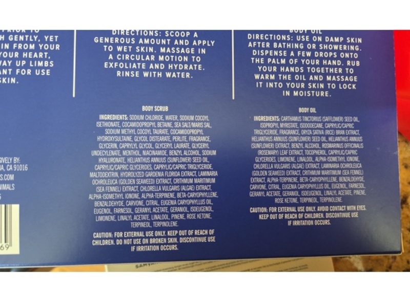 Trader Joe's Marine Radiance Set, Coastal Sea Salt & Jasmine Scent