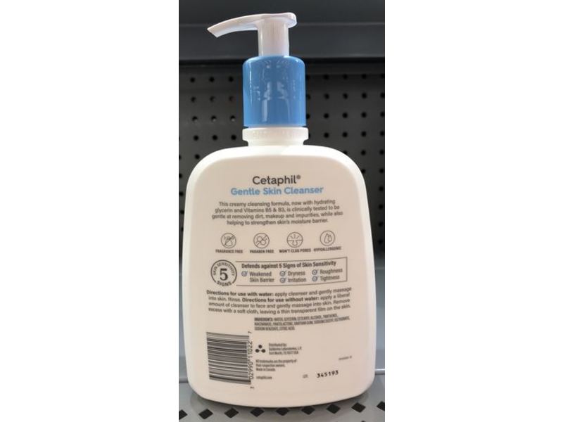 Cetaphil Gentle Skin Cleanser, Dry To Normal, Sensitive Skin, 16 fl oz/473 mL