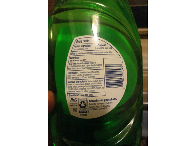 Dawn Antibacterial Hand Soap, Dishwashing Liquid, Apple Blossom, 40 fl oz/1.18 L