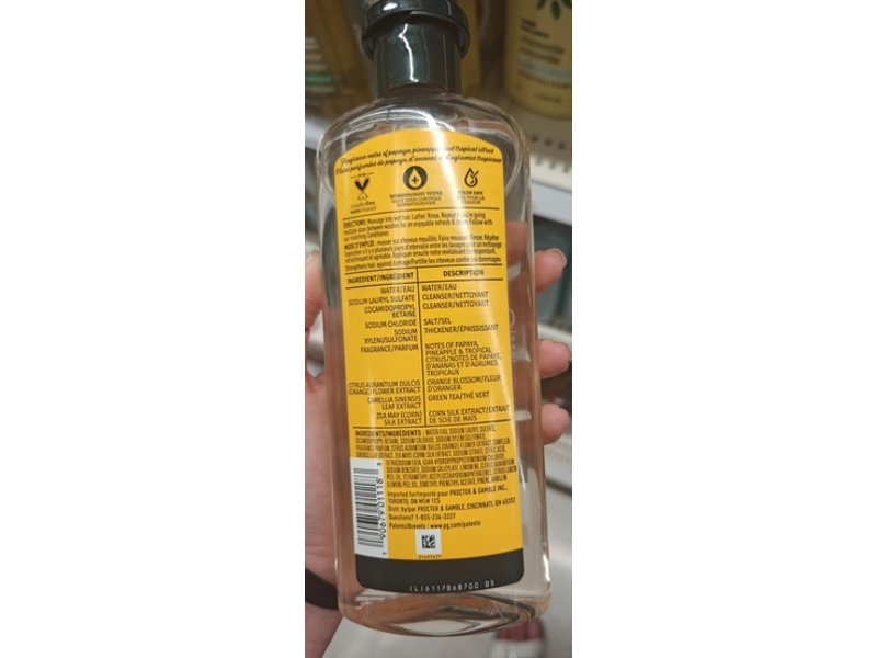 Herbal Essences Shampoo, Papaya + Citrus, 13.5 fl oz/400 mL