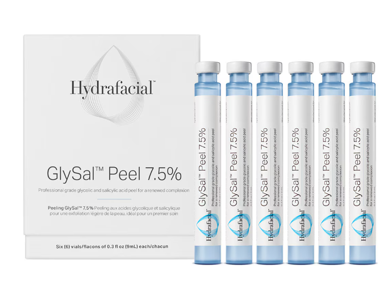 Hydrafacial GlySal Peel 7.5%, 0.3 fl oz/9 mL, 6 Count