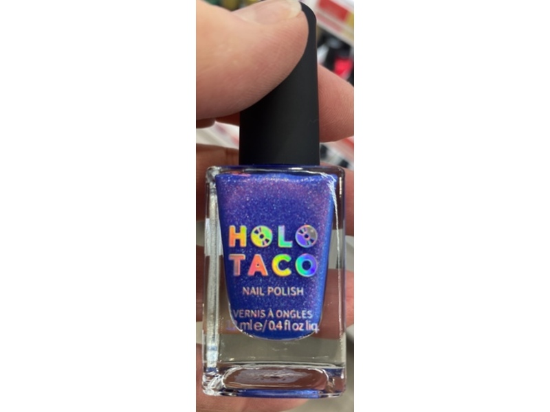 Holo Taco Nail Polish, Blue Rizzler, 0.4 fl oz/12 mL
