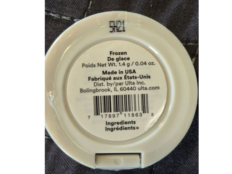 Ulta Beauty Eyeshadow, Frozen, 0.04 oz/1.4 g