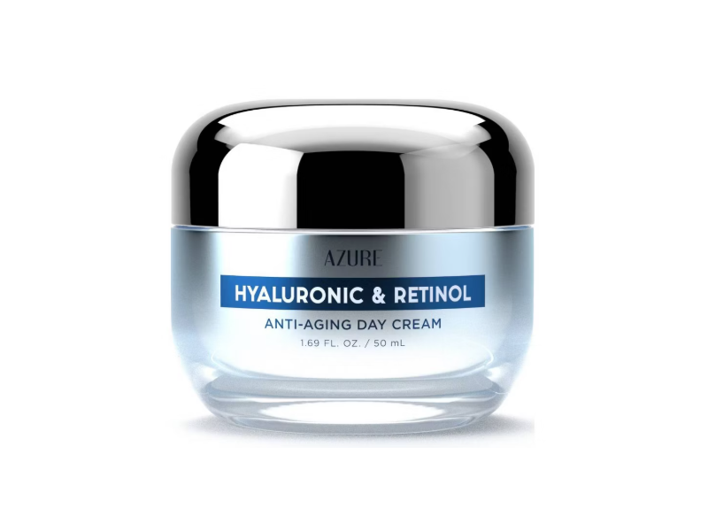 Azure Anti-Aging Day Cream, Hyaluronic & Retinol , 1.69 fl oz/50 mL