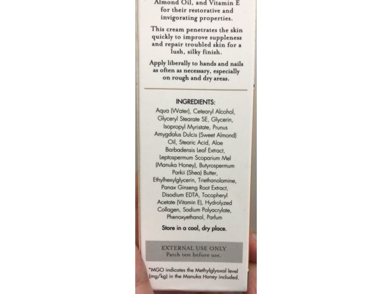 Bee Kiwi Hand Cream, Manuka Honey, Vitamin E & Shea Butter, 2.5 fl oz/75 mL