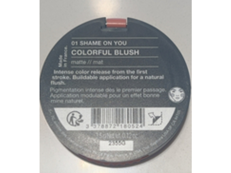 Sephora Colorful Blush, 01 Shame On You, 0.12 oz/3.5 g
