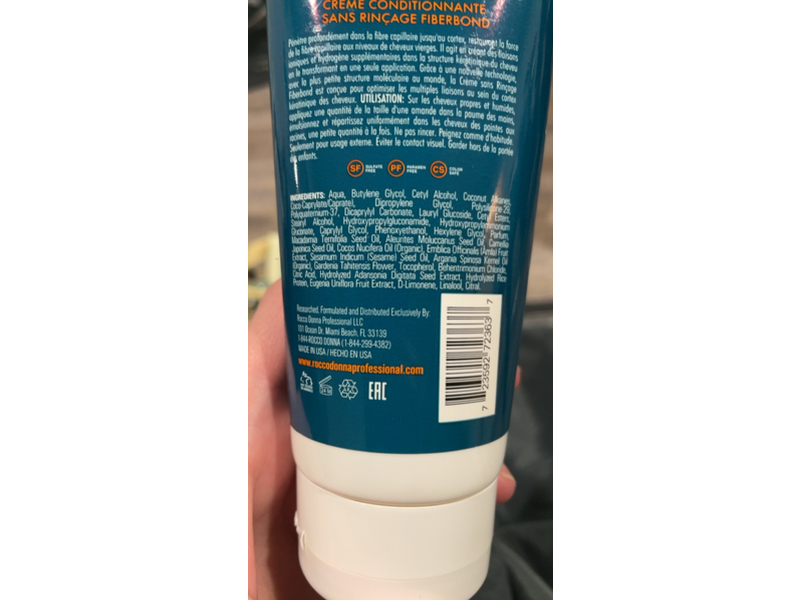 Rocco Donna Fiberbond Leave-In Conditioning Cream, 6 fl oz/177 mL