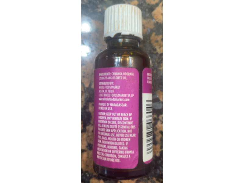 Whole Foods Market Sensual Essential Oil, Ylang Ylang III, 1 fl oz/30 mL