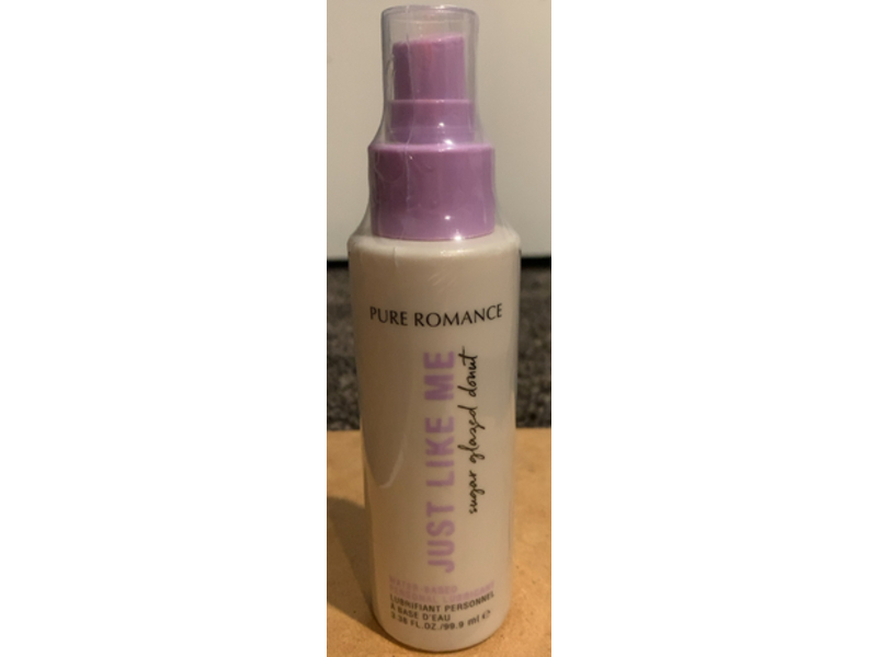 Pure Romance Just Like Me Water Based Personal Lubricant, Glazed Sugar Donut, 3.38 fl oz/99.9 mL