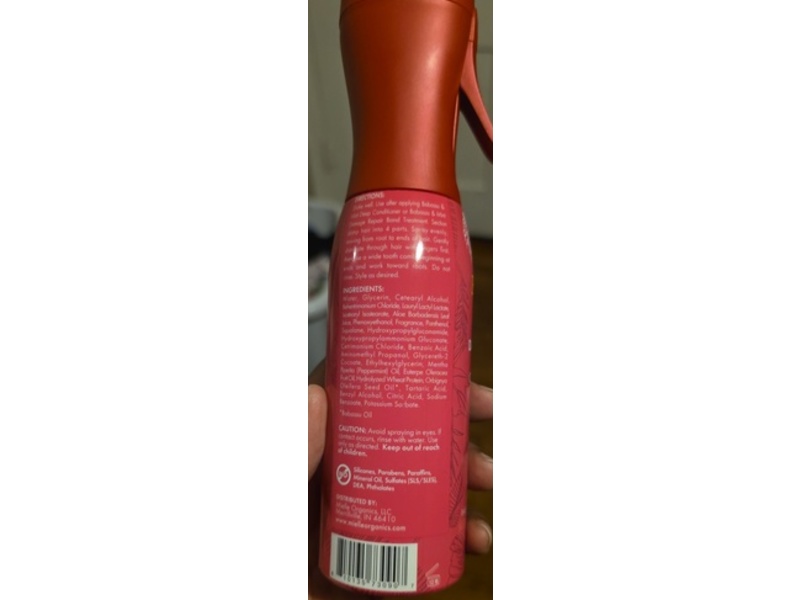 Mielle Organics Damage Repair Leave-In Conditioner, Babassu & Mint, 6.7 fl oz/198 mL