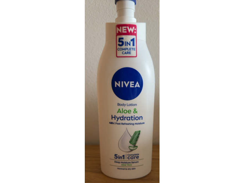 Nivea 5 In 1 Complete Care Deep Moisture Serum Body Lotion, Aloe, 400 mL