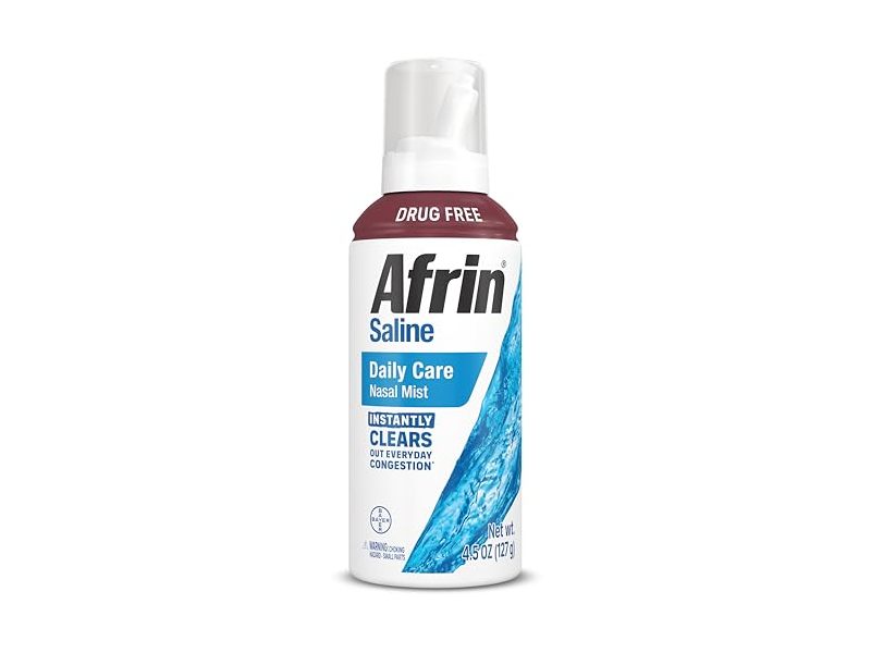 Afrin Saline Daily Care Nasal Spray, 4.5 oz/127 g
