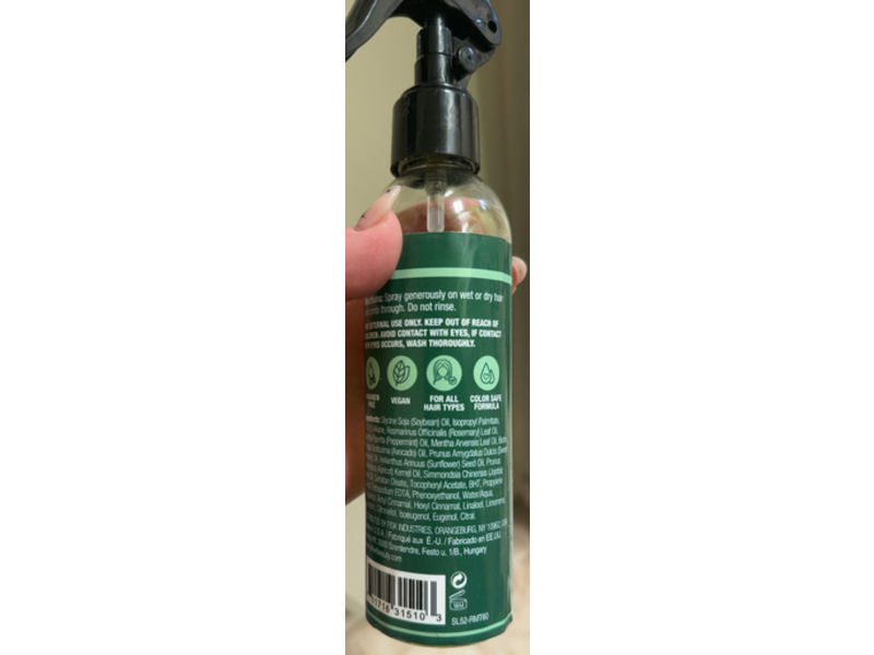 Difeel Leave-In Conditioning Spray, Rosemary & Mint, 6 fl oz/177 mL