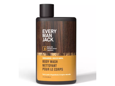 Every Man Jack Body Wash, Sandalwood, 3 fl oz/90 mL