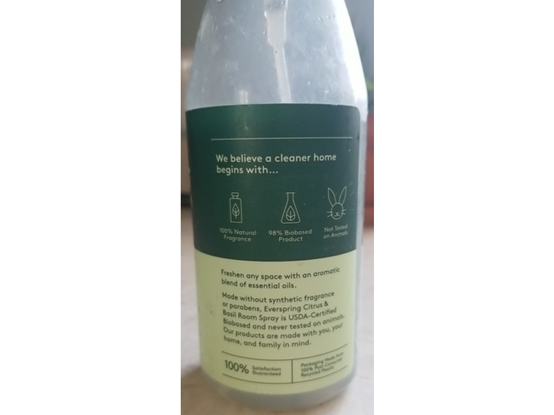 Ever Spring Room Spray, Citrus & Basil, 8 fl oz/236 mL