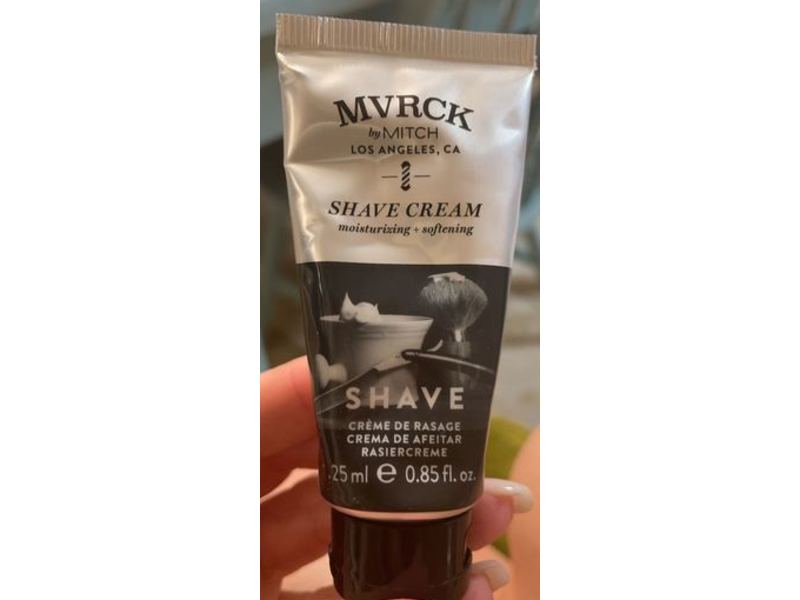 Mvrck By Mitch Shave Cream, Moisturizing + Softening, 0.85 fl oz/25 mL