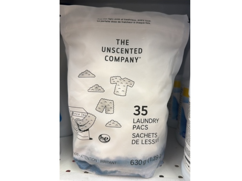 The Unscented Company Laundry Pacs, 1.39 fl oz/630 g
