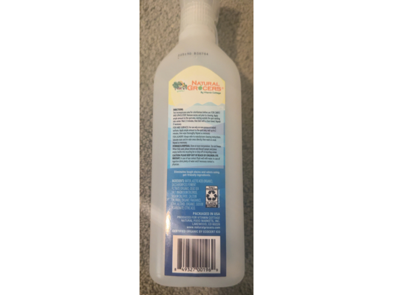 Natural Grocers Organic Pet Stain Remover, Orange Blossom, 26 fl oz/769 mL