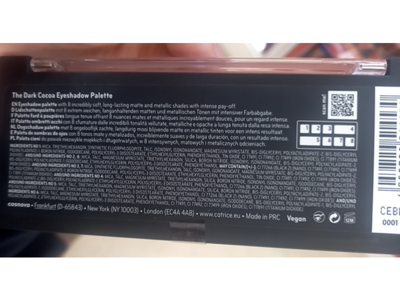 Catrice Eyeshadow Palette, The Dark Cocoa, 0.31 oz/9 g