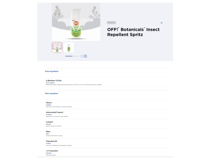 Off! Botanicals Insect Repellent IV, 4 fl oz|118 mL