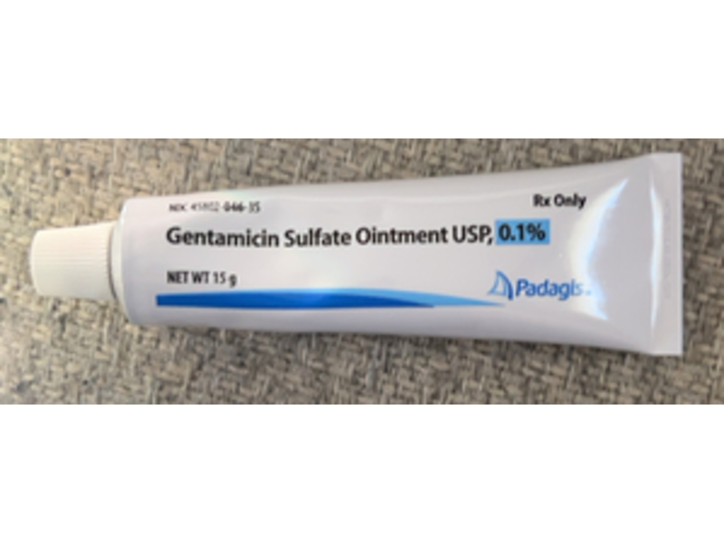 Gentamicin Sulfate Ointment 0.1%, 15 g, Padagis (Rx)