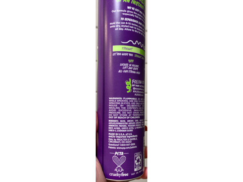 Aussie Instant Volume Hair Spray, 10 oz/283 g