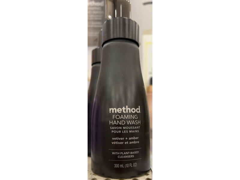 Method Foaming Hand Wash, Vetiver & Amber Scent, 10 fl oz/300 mL,