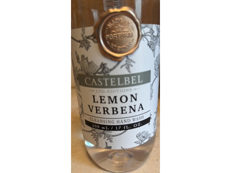 Castelbel Cleansing Hand Wash, Lemon Verbena, 17 fl oz/500 mL