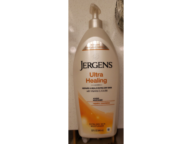 Jergens Ultra Healing Moisturizer, Extra Dry Skin, 32 fl oz/946 mL