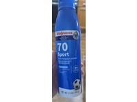 Walgreens Continuous Spray Sunscreen, SPF 70 UVA/UVB, Sport, Fresh Scent, 5.5 oz/156 g - thumbnail 2