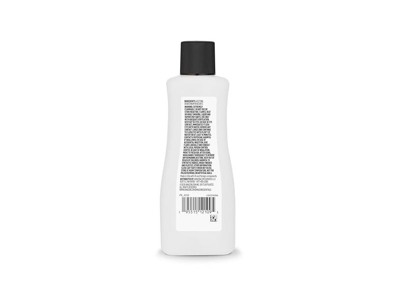 Amazon Essentials Nail Polish Remover, Powerful, 6 fl oz/177 mL