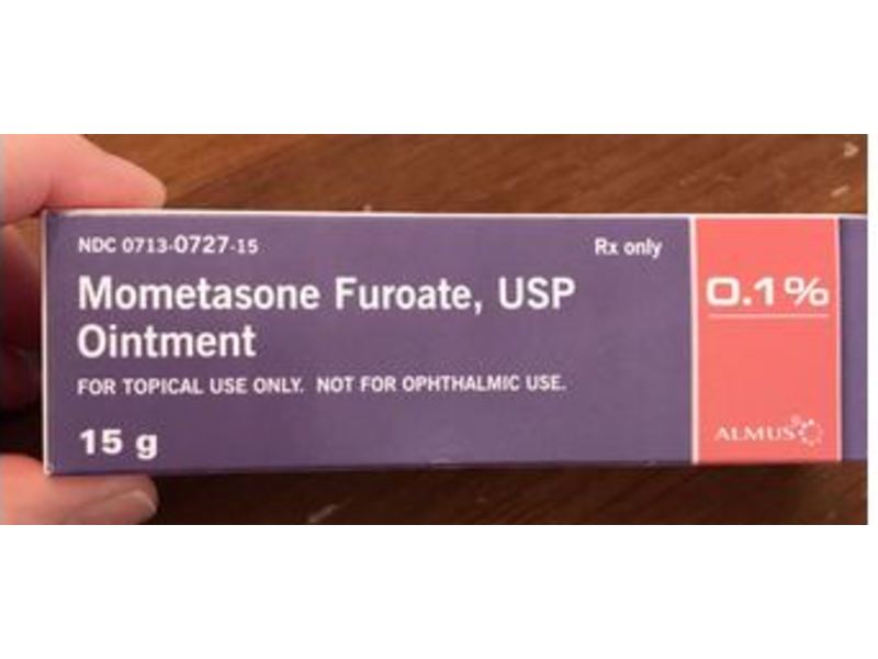 Mometasone Furoate USP Ointment 0.1%, 15 g, Almus Pharmaceuticals Ltd (RX)