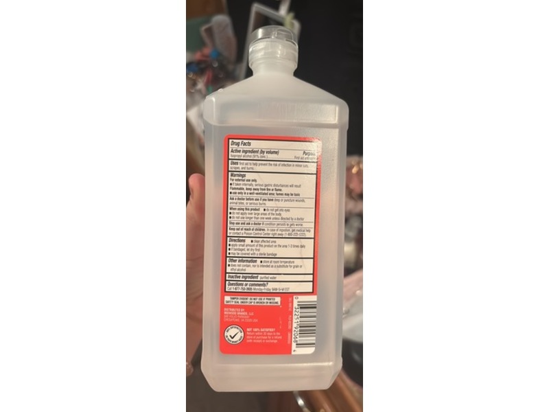 Family Wellness Isopropyl Alcohol First Aid Antiseptic, 32 fl oz/946 mL