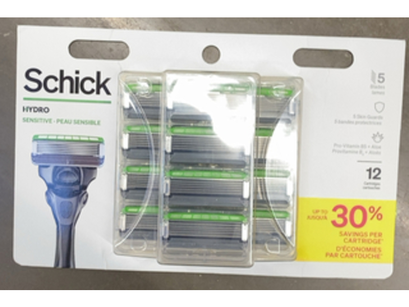 Schick Hydro Skin Comfort Sensitive Skin Mens Razor Blade Refill, Pack Of 5