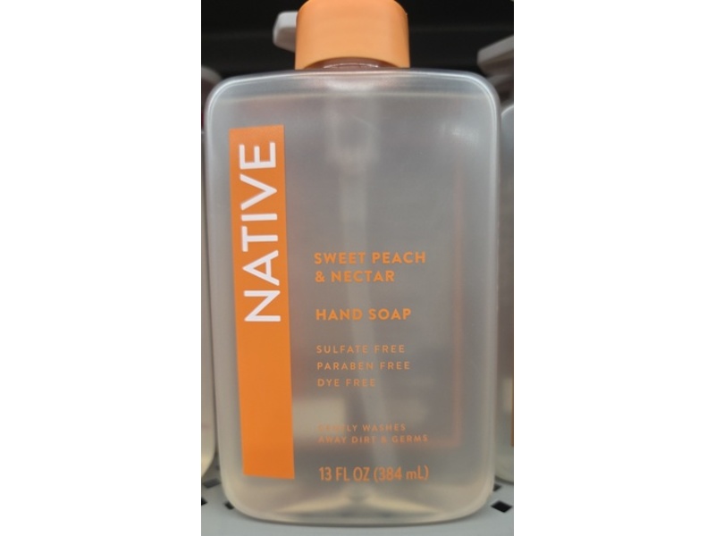 Native Hand Soap, Sweet Peach, 13 fl oz/384 mL