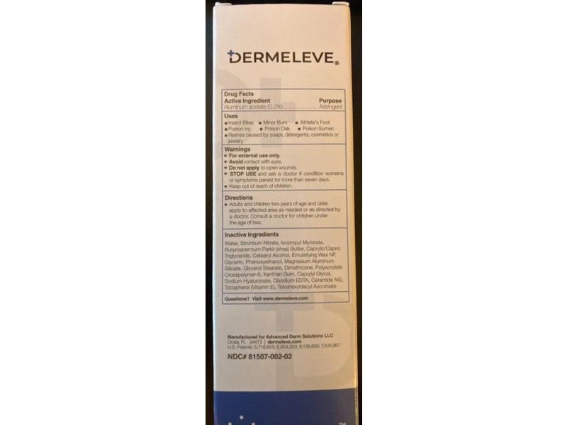 Dermeleve Soothing Cream, SrX-38, 60 g